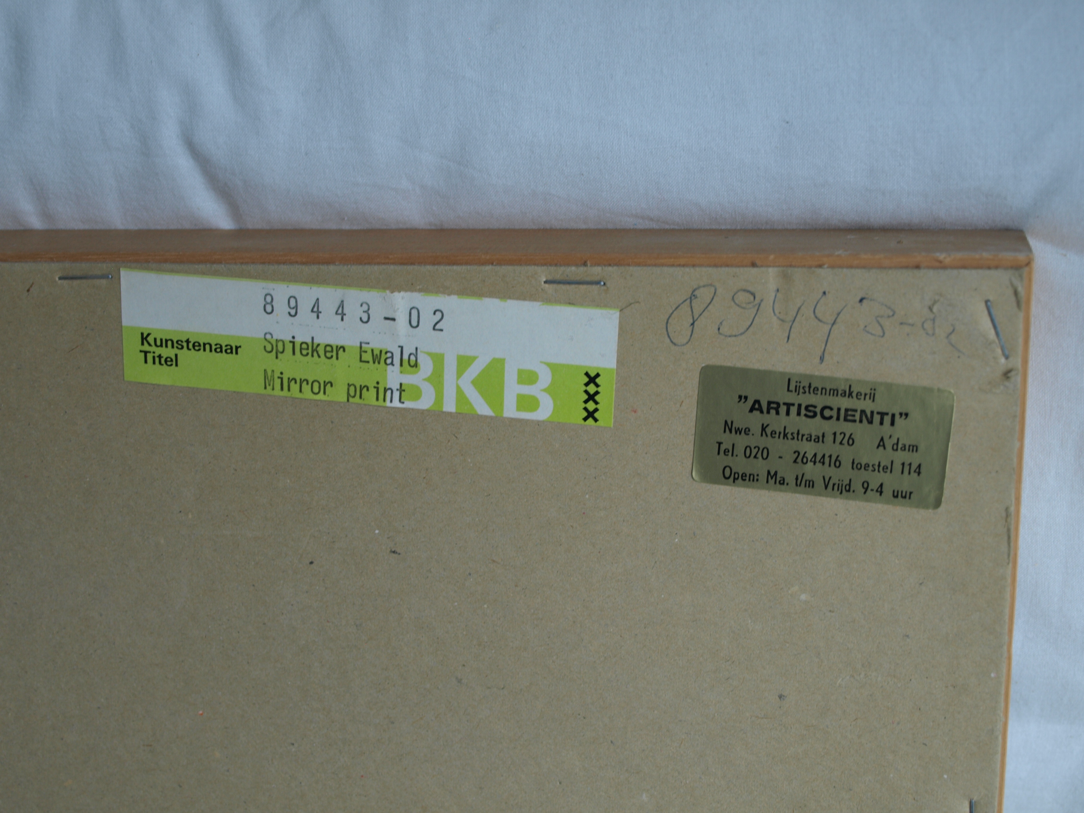 Ewald Spieker - Zeefdruk , Mirror Print “Choice” – gesigneerd & ingelijst - 1980 kopen? Bied vanaf 1!