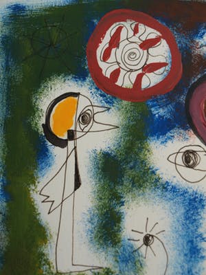 Jasper Banen - Gemengde techniek , “Hemelfamilie” – gesigneerd & ingelijst – 2005 kopen? Bied vanaf 45!