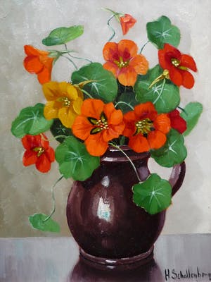 Huibert Schallenberg - Bloemen - Boeket Oost Indische Kers in een kruikje kopen? Bied vanaf 135!