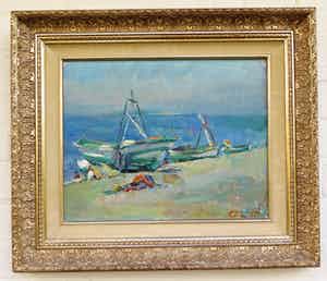 Georges Steel - Bootjes aan zee verkocht voor € 70!