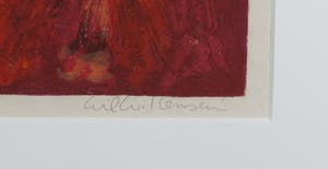 Wil Willemsen - Zeefdruk, White hair - Ingelijst kopen? Bied vanaf 35!