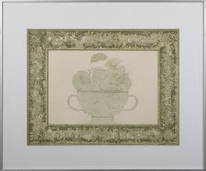 Kees Franse - Litho, Schaal met fruit - Ingelijst kopen? Bied vanaf 35!