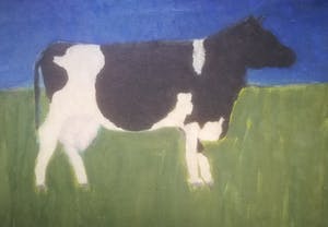 Niet of onleesbaar gesigneerd - Koe in de wei. kopen? Bied vanaf 1!