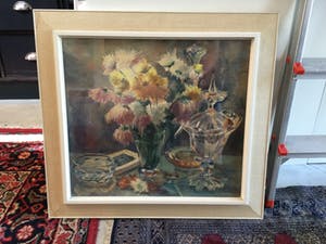 Pieter Herfst - C3739-3 - Chrysanten en kristallen vaas kopen? Bied vanaf 95!