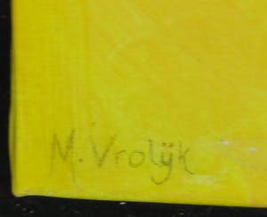 Mylene Vrolijk - Acryl op doek, Tweeluik groene appels kopen? Bied vanaf 35!