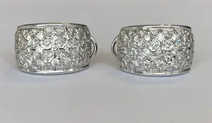 18 kt Witgouden Creolen met diamanten ca  2. 00 ct kaufen? Bieten Sie von 1500!