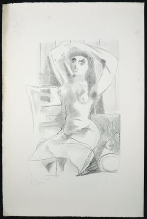 Dick Elffers - Litho, Naakt kopen? Bied vanaf 40!