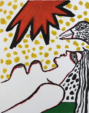 Corneille - Mooie litho - 'Rode Zon' - 1975 - 100/100 kopen? Bied vanaf 125!