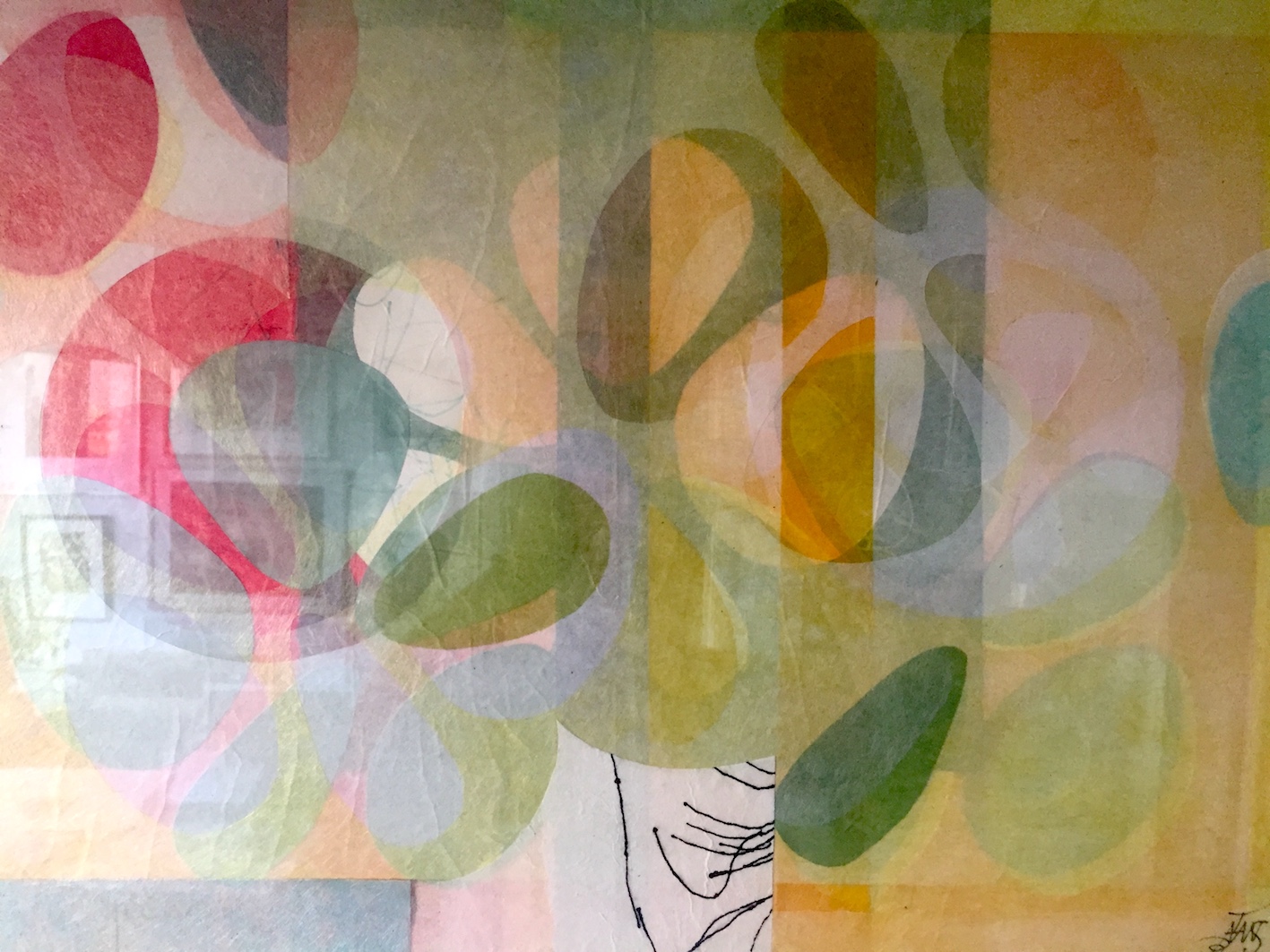 Batavus Westerhuis - Gemengde techniek en collage op papier, Ingelijst kopen? Bied vanaf 150!