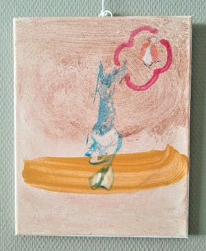 Paul Louis Van Den Bergh - Gemengde techniek op Canvas - "Eigen" - Gesigneerd kopen? Bied vanaf 40!