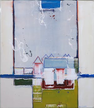 Ron van der Werf - Zeefdruk gelijmd op kunststof op doek, Zonder titel (met ophangsysteem) kopen? Bied vanaf 20!