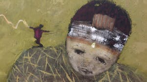 Liesbeth Rahder - Olieverf met textuur op doek, Gedachtengang I (Groot) kopen? Bied vanaf 750!