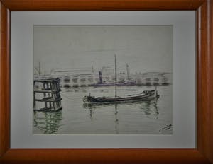 Cor Noltee - Haven met boten (Sliedrecht?) kopen? Bied vanaf 25!