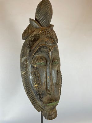 Baule - African Tribal Used Baule mask - Iv. Coast. kopen? Bied vanaf 35!