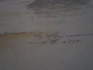 Niet of onleesbaar gesigneerd - Uniek 19e Eeuws Aquarel "Stoom Radersleepboot 'Rotterdam I' gesigneerd kopen? Bied vanaf 10!