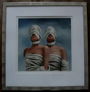 Ans Markus - Ingelijste Litho: Tweeling uit de serie sterrenbeelden (mooie lijst!) kopen? Bied vanaf 185!