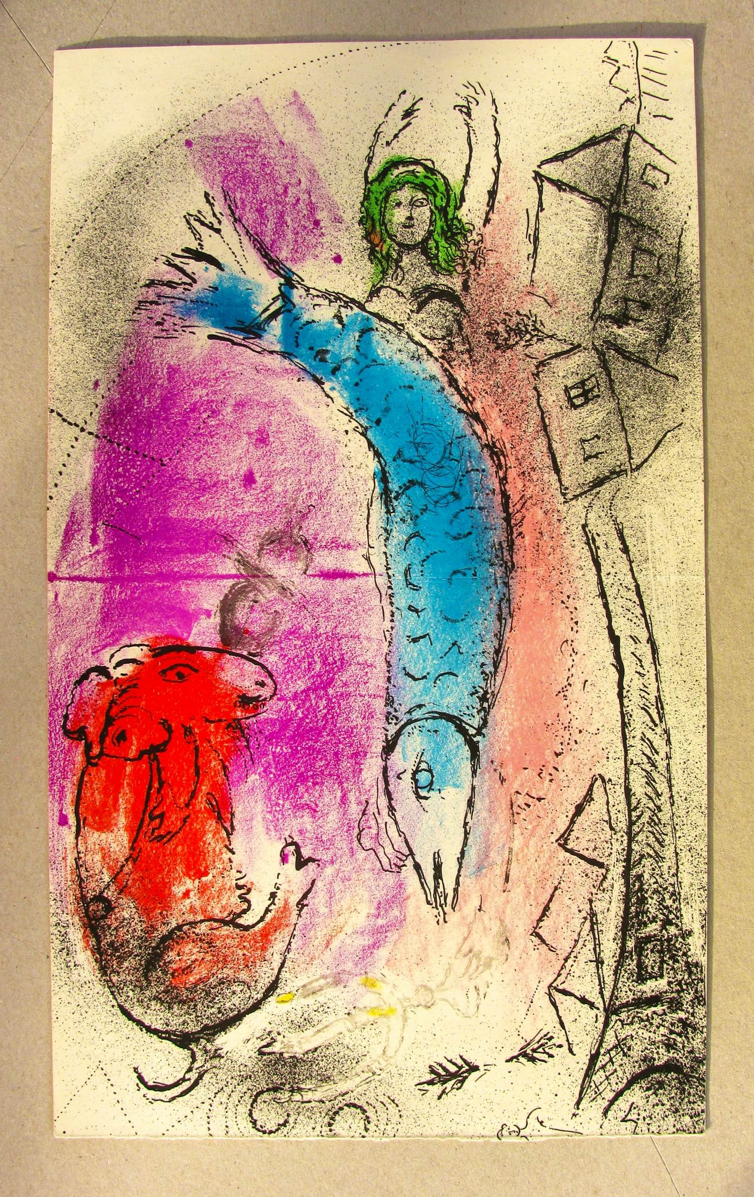 Marc Chagall - LE POISSON BLEU 1957 kaufen? Bieten Sie von 150!