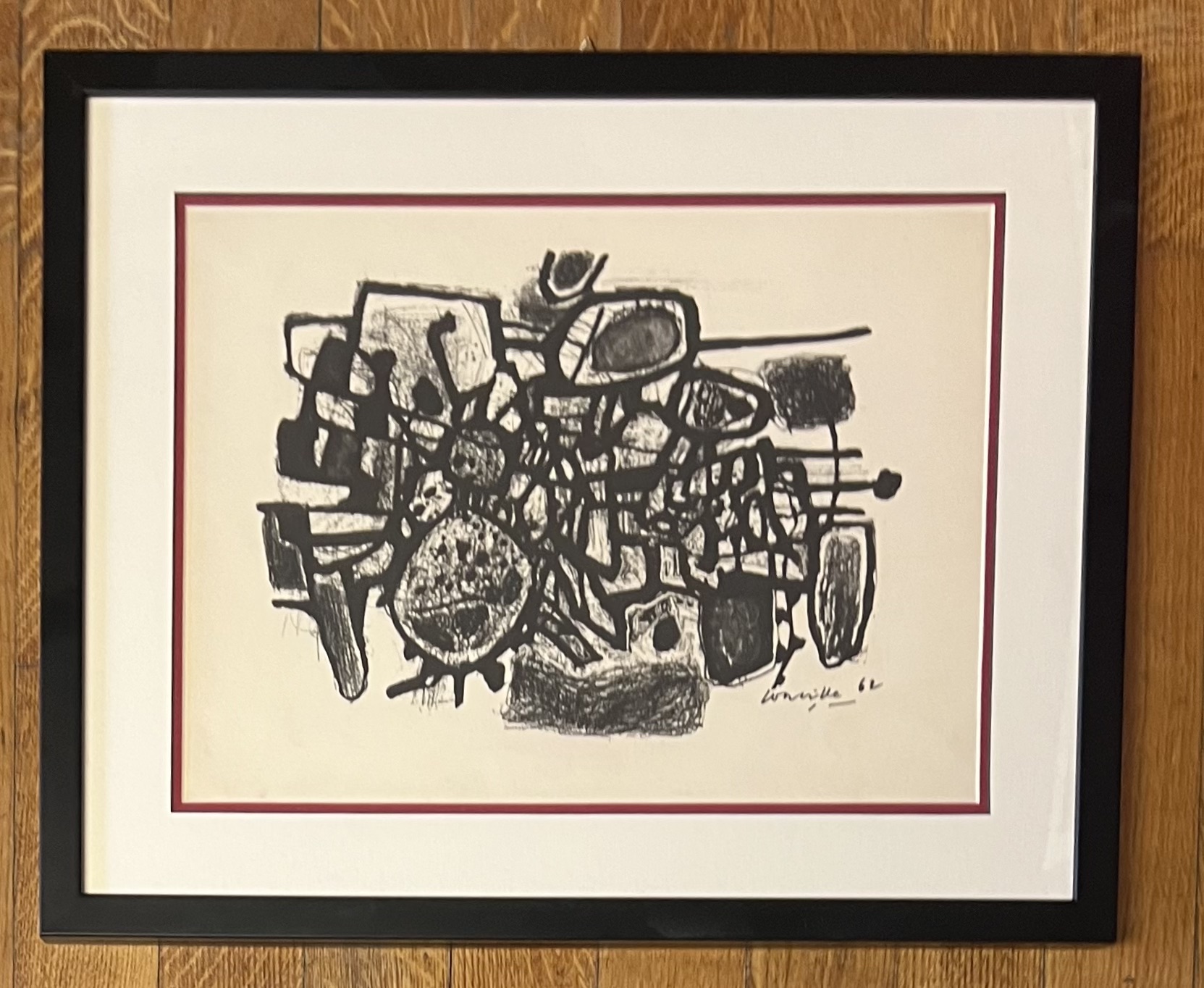 Corneille - Dubbele lithografie „Mineralogisch landschap“ 1962 Proefdruk voor „Signes“ kaufen? Bieten Sie von 1200!