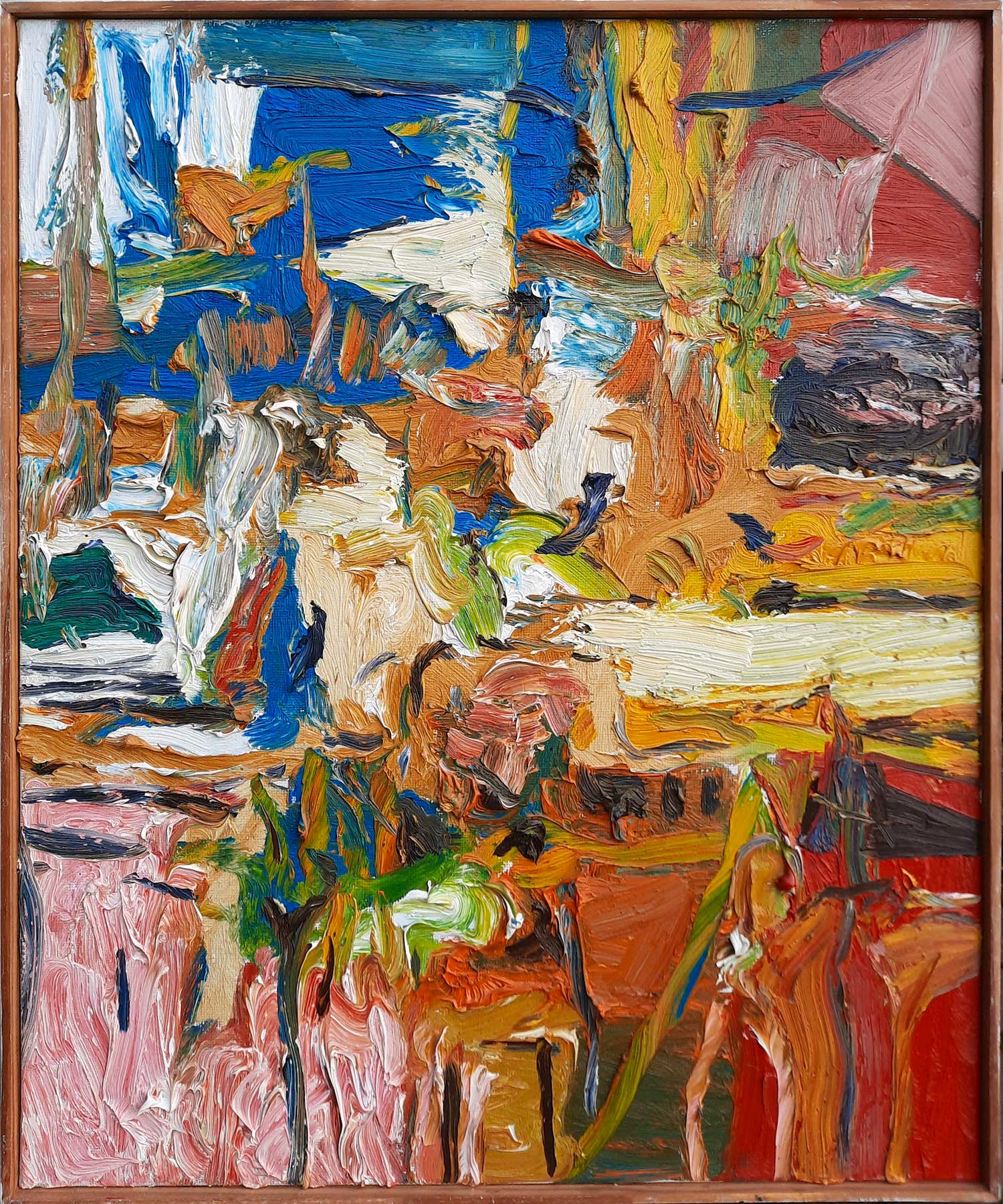 Kees te Kolste - olieverf op doek uit 1999 - abstract - 23697 verkocht voor € 275!