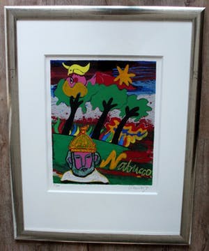 Corneille - Ingelijste litho: Nabucco - 1990 (mooie lijst!) kopen? Bied vanaf 295!