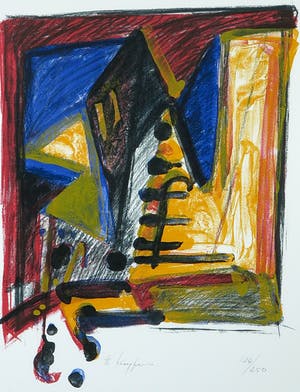 Theo Kuijpers - Litho, Zonder titel - Ingelijst kopen? Bied vanaf 1!