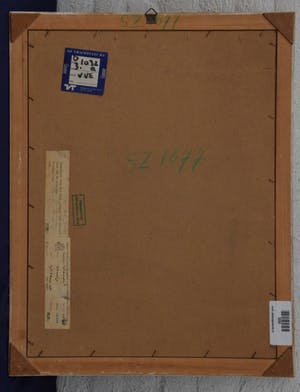 Frans Letanche - Straatje - 1950 - gouache op papier - BKR Amsterdam kopen? Bied vanaf 20!