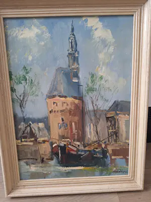 Jan Kelderman - Haven van Hoorn met toren kopen? Bied vanaf 75!