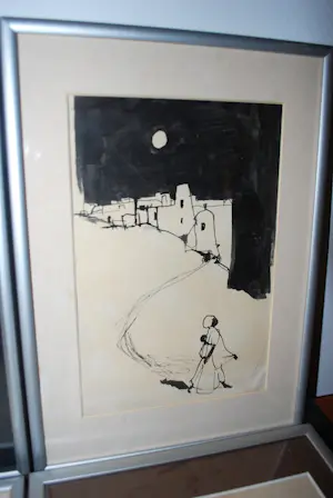 Robert Nix - 4 Afrikaanse werktekeningen uit 1969 kopen? Bied vanaf 80!