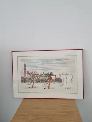 Niet of onleesbaar gesigneerd - Gianfranco missiaja, harlekijnen , venetië kopen? Bied vanaf 1!