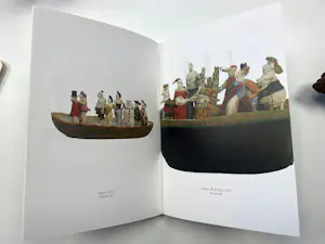 Werner Lehmann - Keramiek, Carnaval / Figuren in bootje + boekje! kopen? Bied vanaf 300!