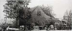 Gerard van Rooy - Ets: Mereveld- 1973 verkocht voor € 50!