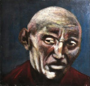 Jan Bollaert - Olieverf op board, Buddha kopen? Bied vanaf 1!