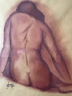 Joub Wiertz - Zittend naakt kopen? Bied vanaf 250!