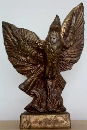 Willem Verbon - Verguld bronzen beeld van een opvliegende adelaar verkauft für € 175!