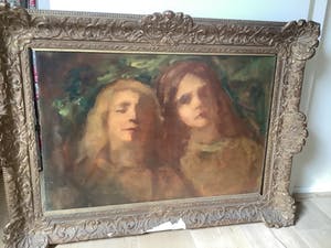 Dirk Ocker - Twee vrouwenkopjes kopen? Bied vanaf 750!