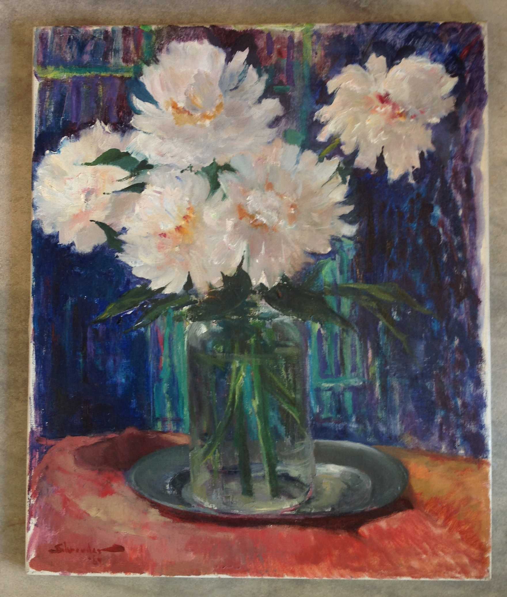 Niet of onleesbaar gesigneerd - Bloemstilleven  kopen? Bied vanaf 1!