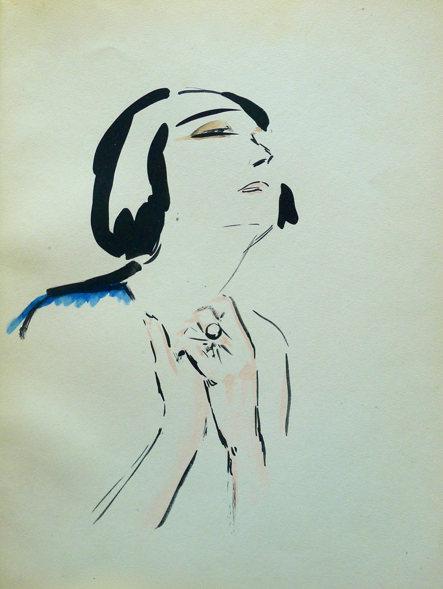 Kees van Dongen - Pochoir- 'Prière' verkocht voor € 275!