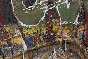 Loren Munk - Gemengde techniek op doek, Ab-ex power (Zeer groot) kopen? Bied vanaf 1!