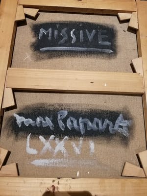 Max Papart - Missive - Olieverf op doek - 1976 kopen? Bied vanaf 995!