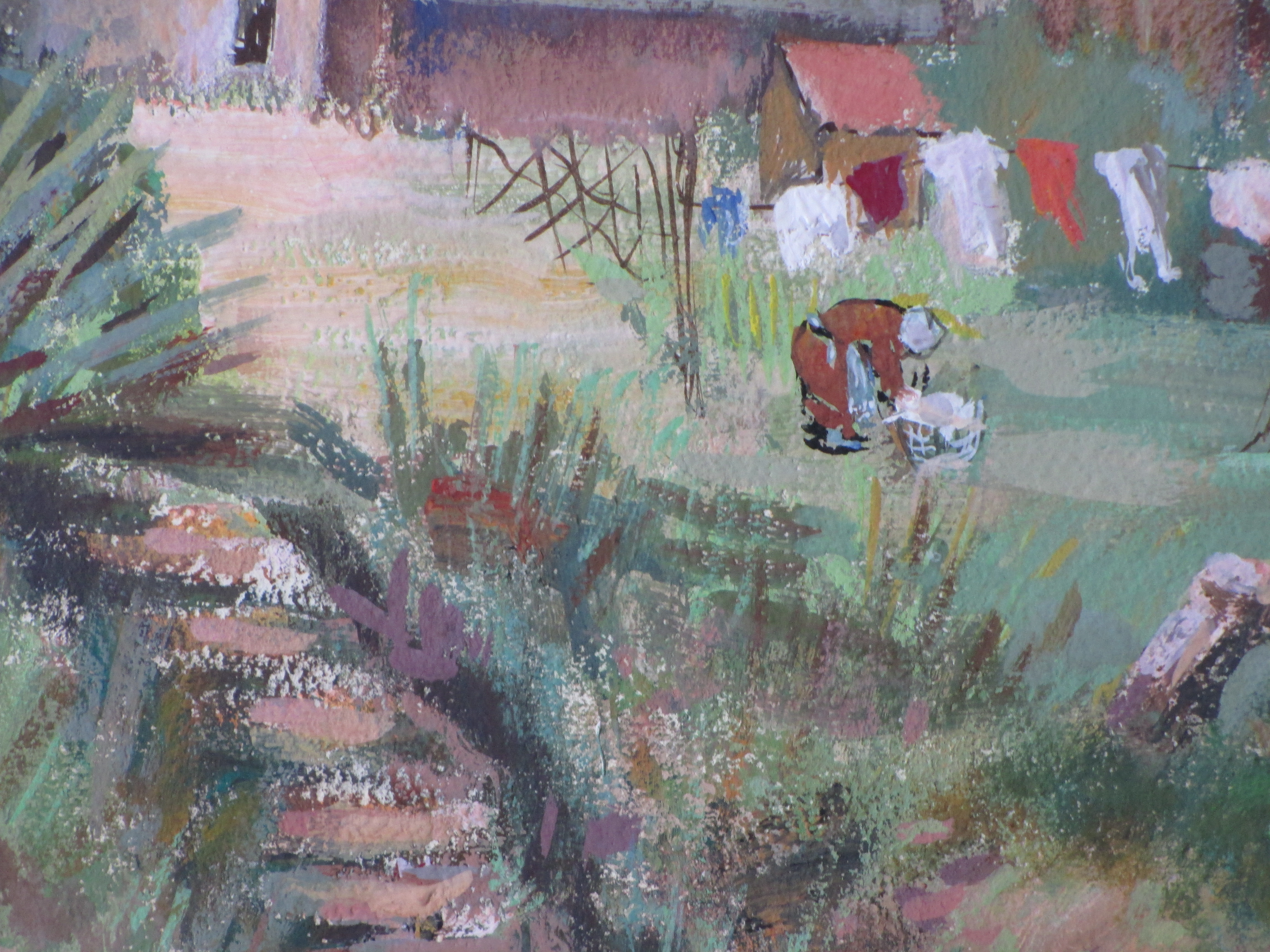 Niet of onleesbaar gesigneerd - Visser aan sloot in Thorn - Gemengde techniek kopen? Bied vanaf 1!