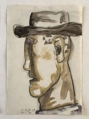 Leo Gestel - Twee koppen van Spakenburger vissers kopen? Bied vanaf 200!