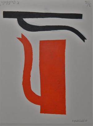 Klaas Gubbels - Baselitz, 2 keer gesigneerd! Oplage 12 ex. kopen? Bied vanaf 325!