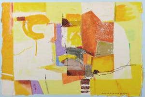 Anneke Peereboom - Zeefdruk op papier en canvas, Luce del Giorno II - Ingelijst kopen? Bied vanaf 1!