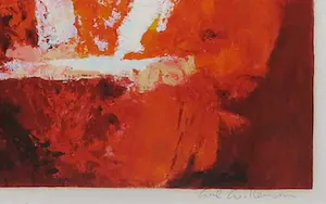 Wil Willemsen - Zeefdruk, At the coffeetable - Ingelijst kopen? Bied vanaf 1!