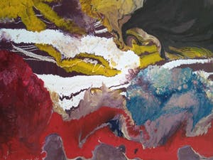 Niet of onleesbaar gesigneerd - Abstract acryl. kopen? Bied vanaf 10!