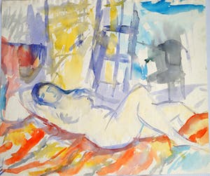 Jan Tullemans - liggend naakt kopen? Bied vanaf 60!