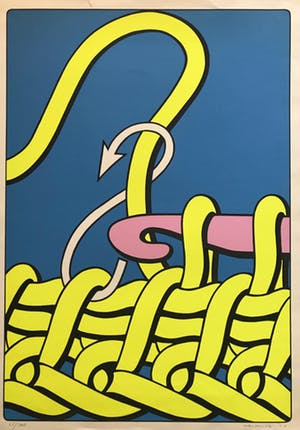 Niet of onleesbaar gesigneerd - Kleurrijke zeefdruk - 1971 - 25/100 kopen? Bied vanaf 10!