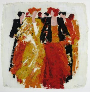 Wil Willemsen - Zeefdruk, Entree - Ingelijst (Groot) kopen? Bied vanaf 50!