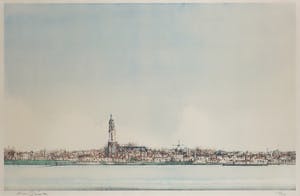Ciano Siewert - Litho van een stadsgezicht - Ingelijst kopen? Bied vanaf 40!