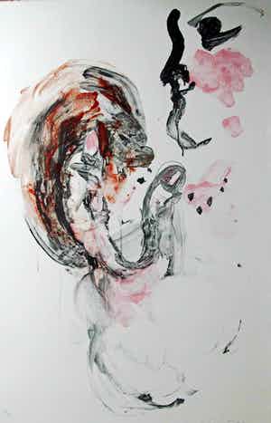 Ger Lataster - Vrouw met brood (groot) verkocht voor € 135!